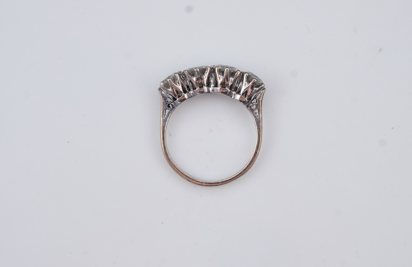 A four-stone diamond ring